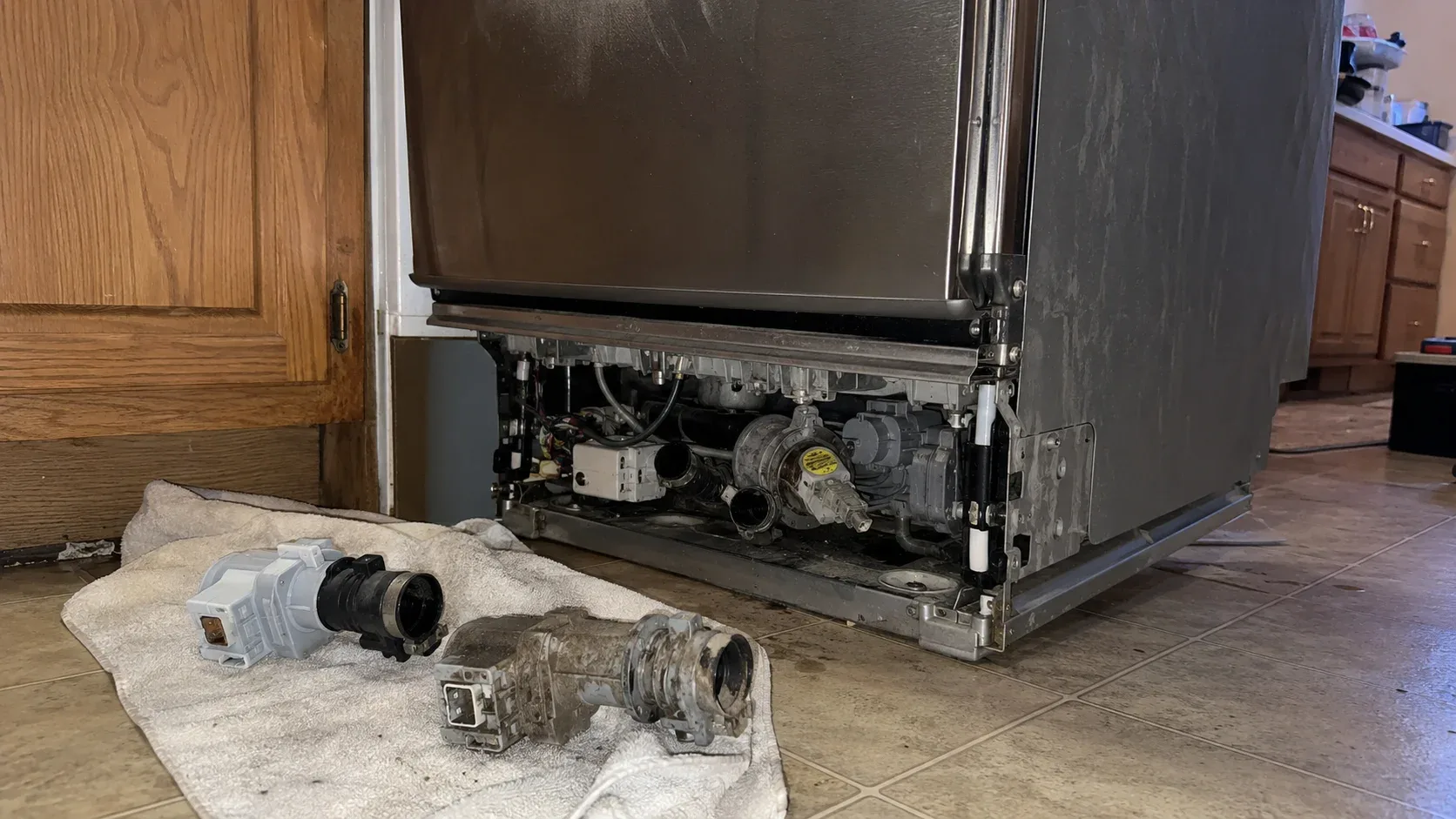 Dishwasher leaving dishes cold and wet